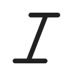 Text Italic SVG Icon